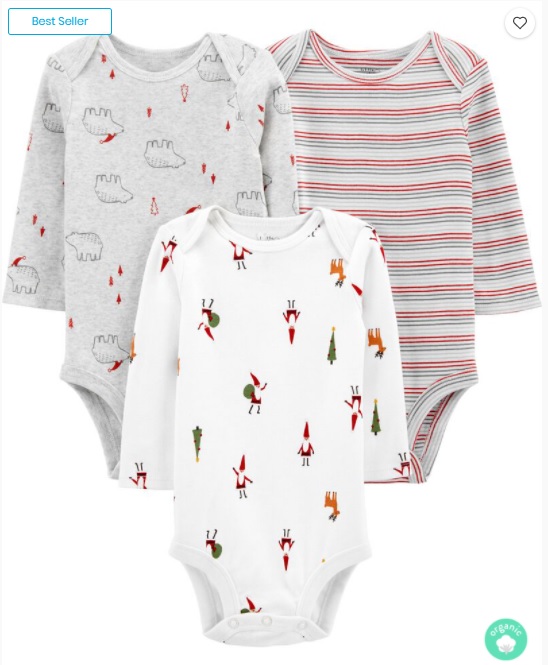 3-Pack Certified Organic Original Bodysuits